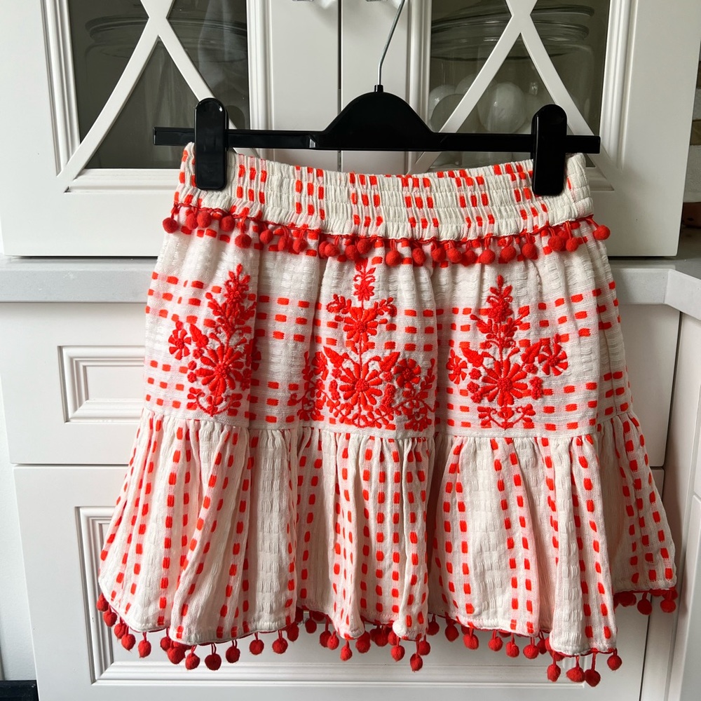 T’essora Orange and Cream Skirt